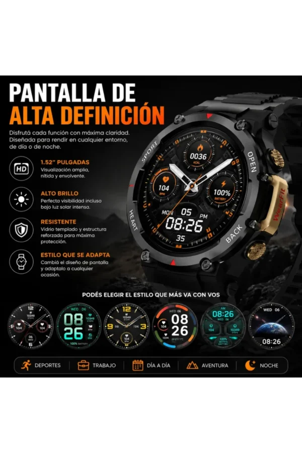 D_NQ_NP_2X_603910-MLA111872940170_062026-F.jpg Smartwatch O'clock GTS-25 ZW25 - Negro