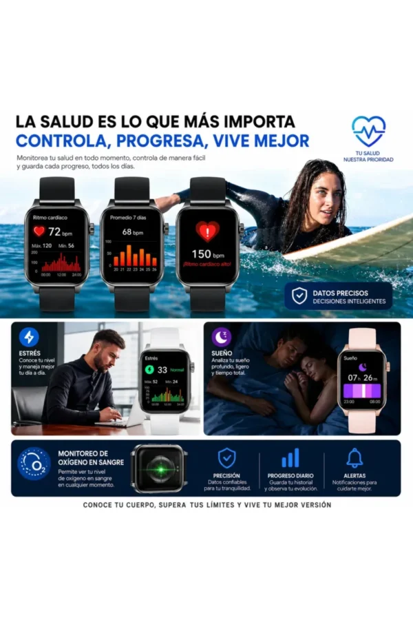 Smartwatch O'clock V22 - Negro
