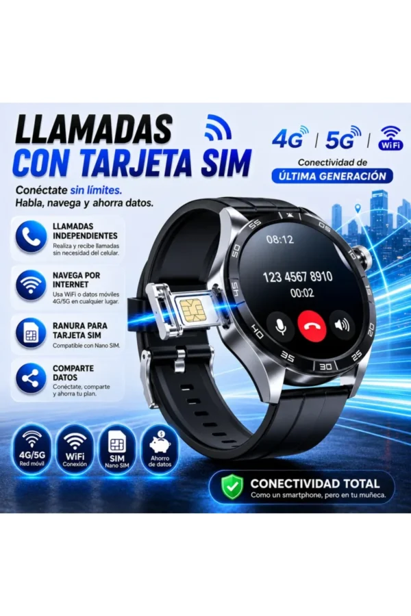 Smartwatch O'clock Watch-83 Q83 - Negro