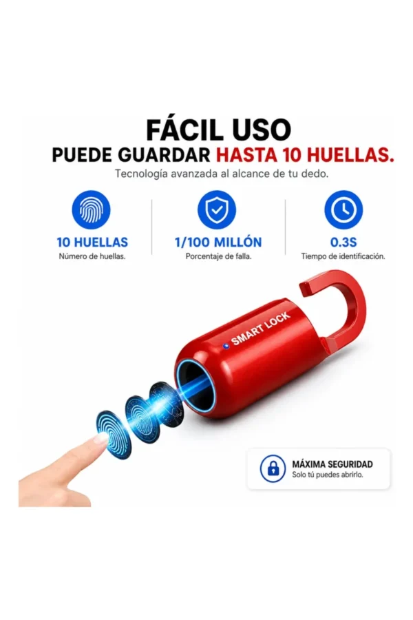 D_NQ_NP_2X_613770-MLA111135229577_052026-F.jpg Candado Smart Lock - Rojo