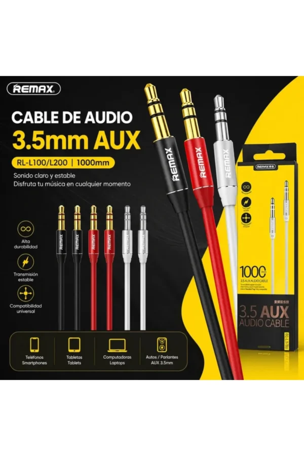 D_NQ_NP_2X_616176-MLA112398295585_052026-F.jpg Cable Auxiliar Remax RL-L100