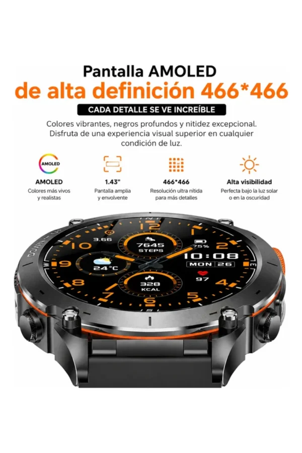 Smartwatch O'clock Military Y101 - Negro