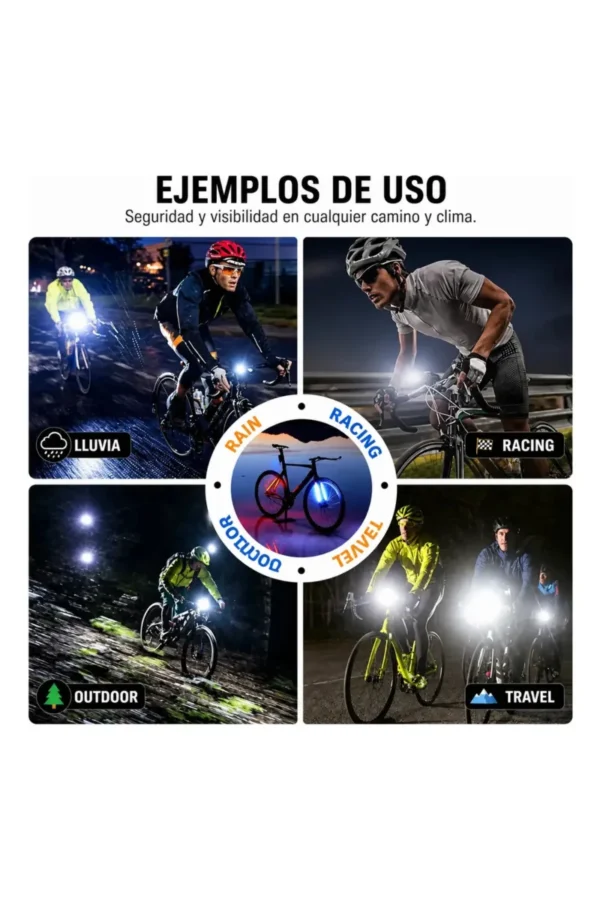 Luz para Bicicleta Vitto Biker LED-130 - Naranja