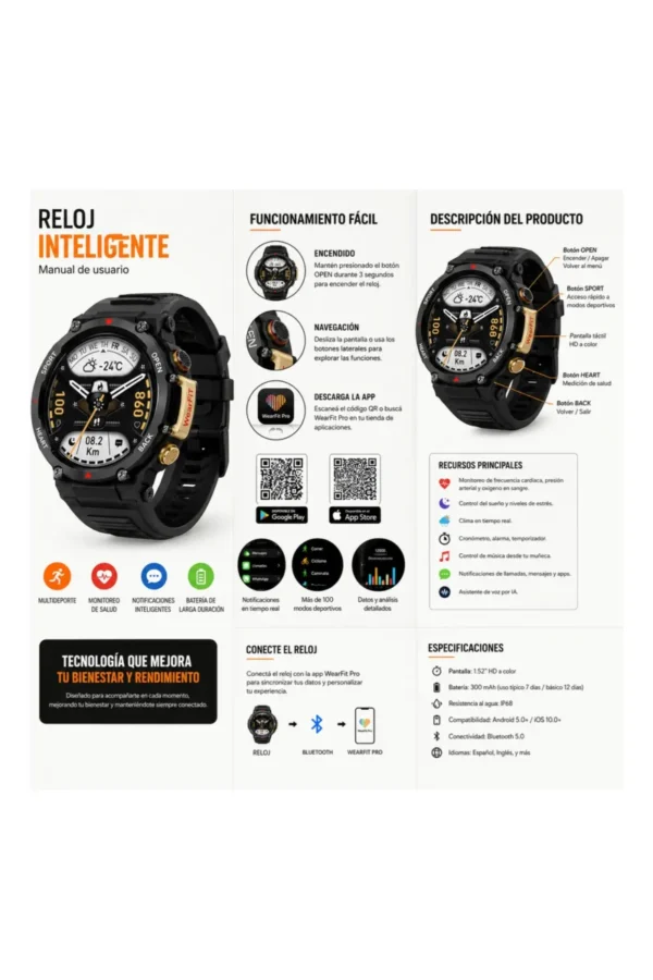 D_NQ_NP_2X_640225-MLA112986714187_062026-F.jpg Smartwatch O'clock GTS-25 ZW25 - Negro