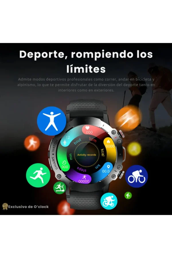 Smartwatch O'clock HW6 Ultra Sport - Negro