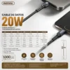 D_NQ_NP_2X_659951-MLA111354664334_052026-F.jpg Cable de Datos Remax RC-171 - Negro