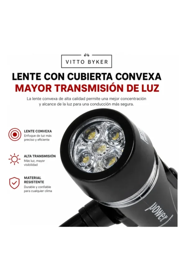 D_NQ_NP_2X_666693-MLA110295706656_052026-F.jpg Luz para Bicicleta Vitto Biker WJ-101 - Negro