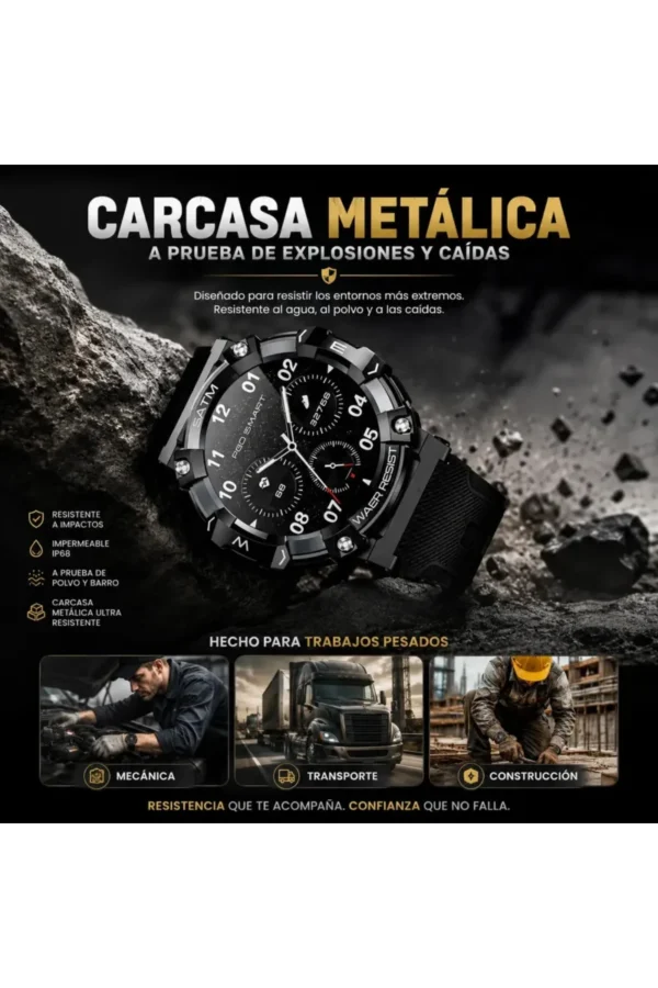 Smartwatch O'clock T-REX66 PG666 - Negro