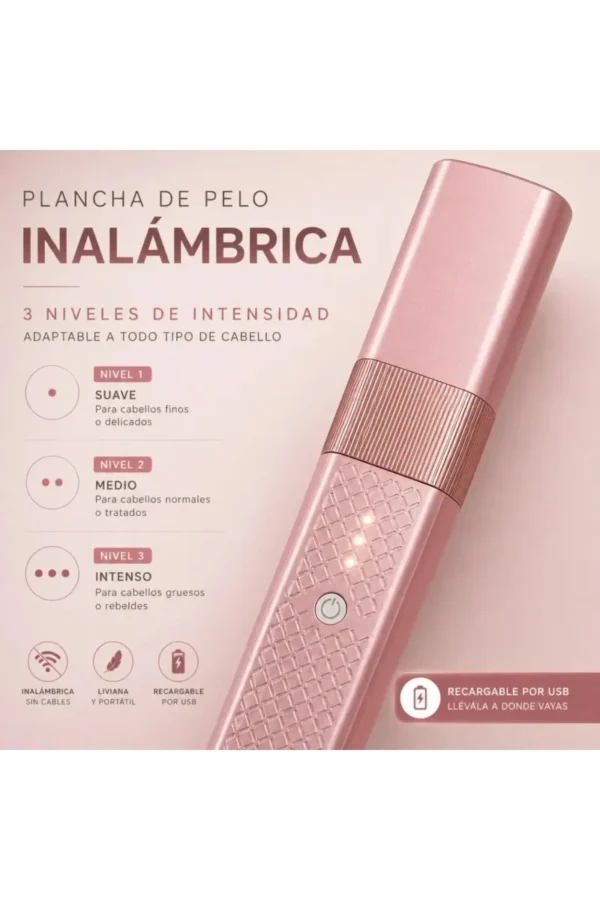 Planchita de Pelo O'clock DS1000 - Rosa
