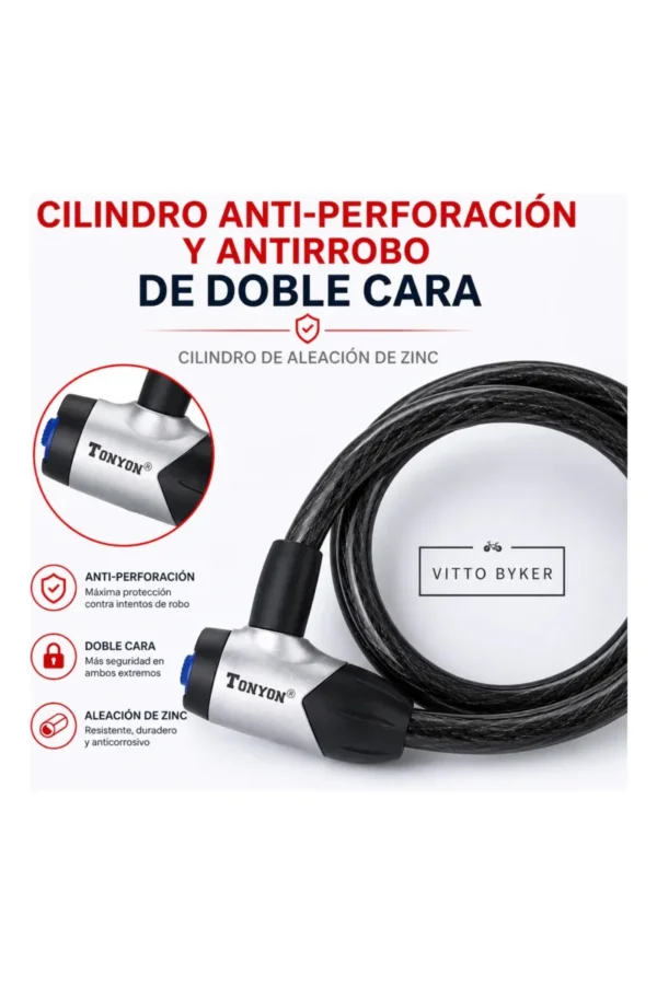Linga de Seguridad Tonyon TY-484 - Negro