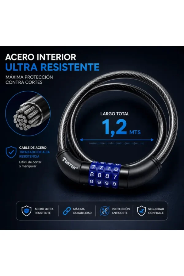 Linga de Seguridad Tonyon TY523 - Negro