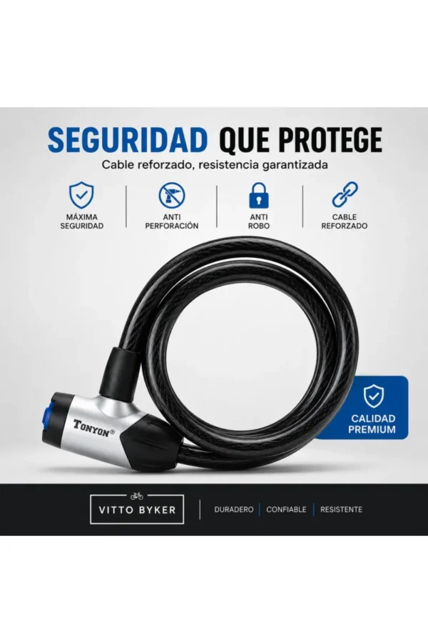Linga de Seguridad Tonyon TY-484 - Negro