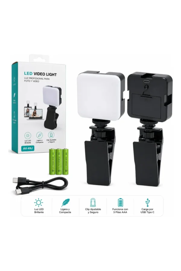 Luz LED AY-49J - Negro