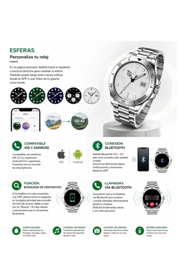 D_NQ_NP_2X_712680-MLA112266481952_062026-F.jpg Smartwatch O'clock Submariner R1 - Gris