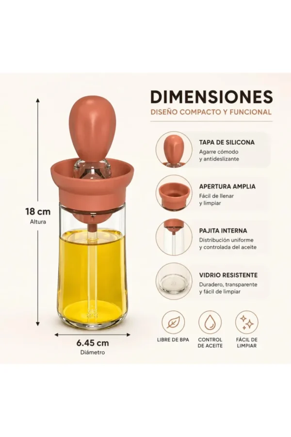 D_NQ_NP_2X_720067-MLA110792348816_052026-F.jpg Dispensador de Aceite y Vinagre Vitta & Co. Dispenser Con Pincel