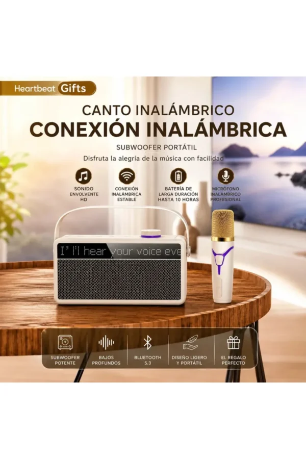 Parlante Karaoke O'clock ST-169 - Beige