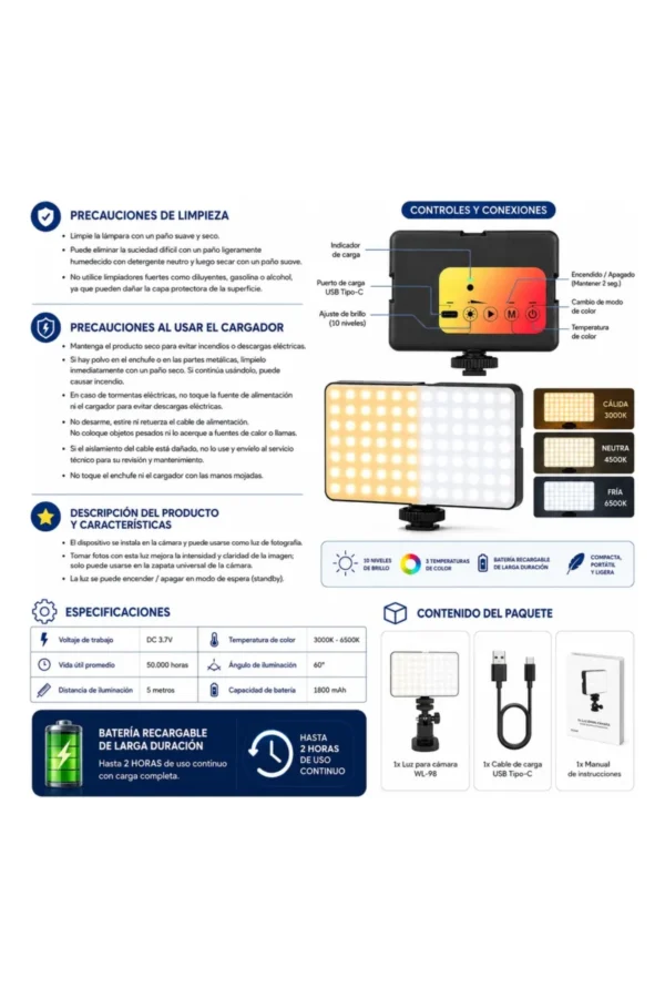Luz LED WL-98 - Blanco