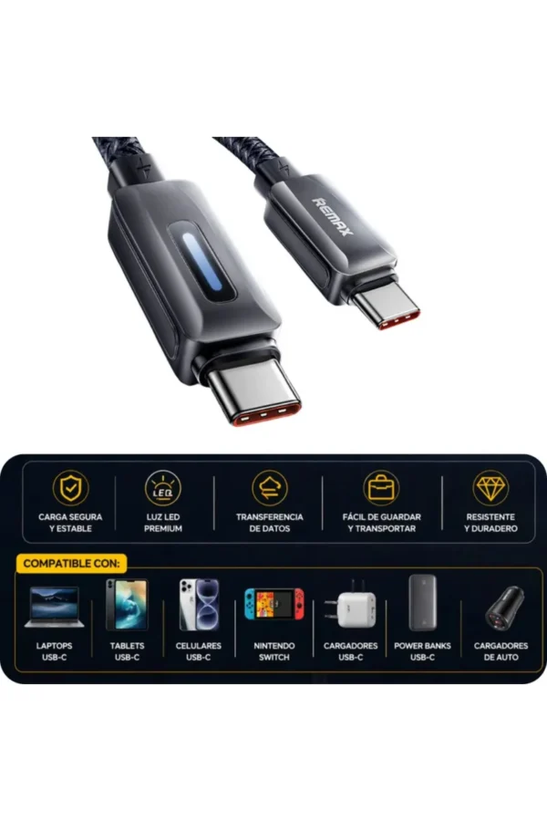 Cable de Datos iRemax CB22-C-C - Negro