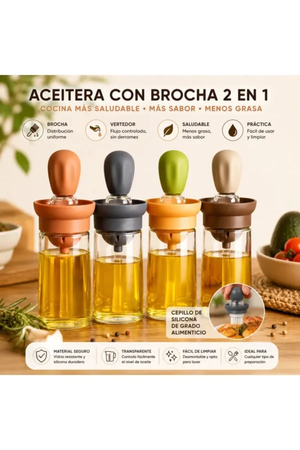D_NQ_NP_2X_741473-MLA111753224111_052026-F.jpg Dispensador de Aceite y Vinagre Vitta & Co. Dispenser Con Pincel
