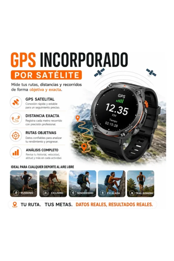 Smartwatch O'clock Military Y101 - Negro