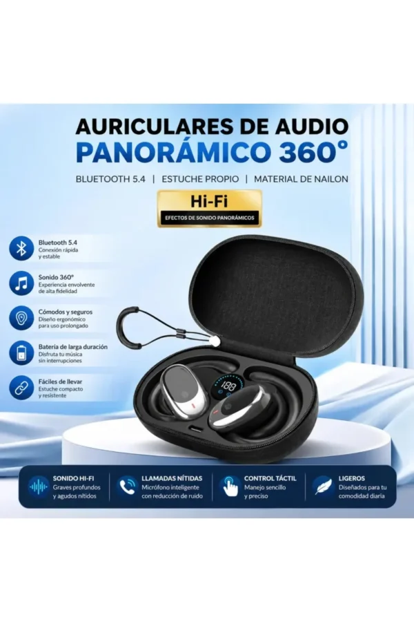 Auriculares Clip Ear O'clock QH006 - Negro