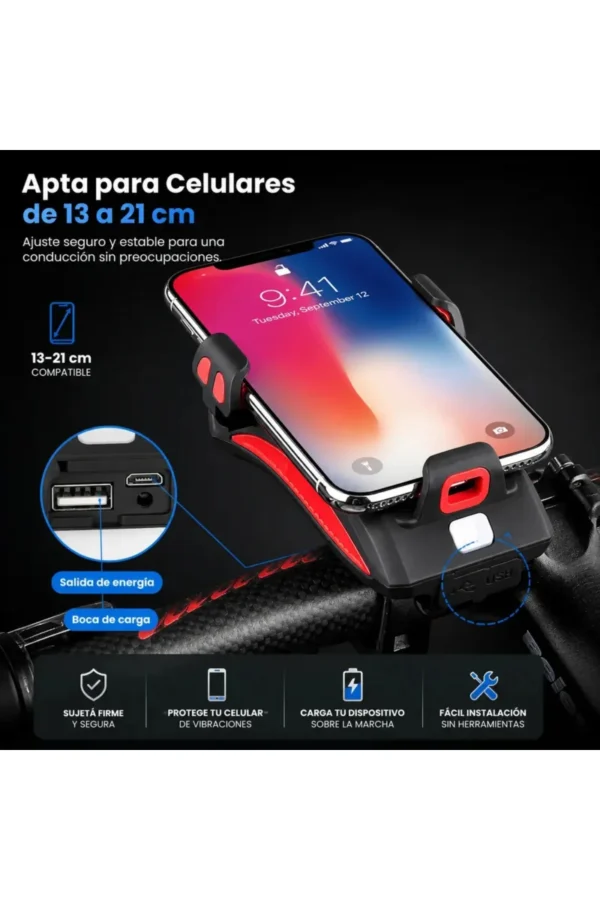 Luz para Bicicleta Vitto Biker LED-130 - Naranja