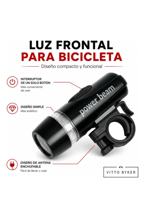 D_NQ_NP_2X_795227-MLA111224284835_052026-F.jpg Luz para Bicicleta Vitto Biker WJ-101 - Negro