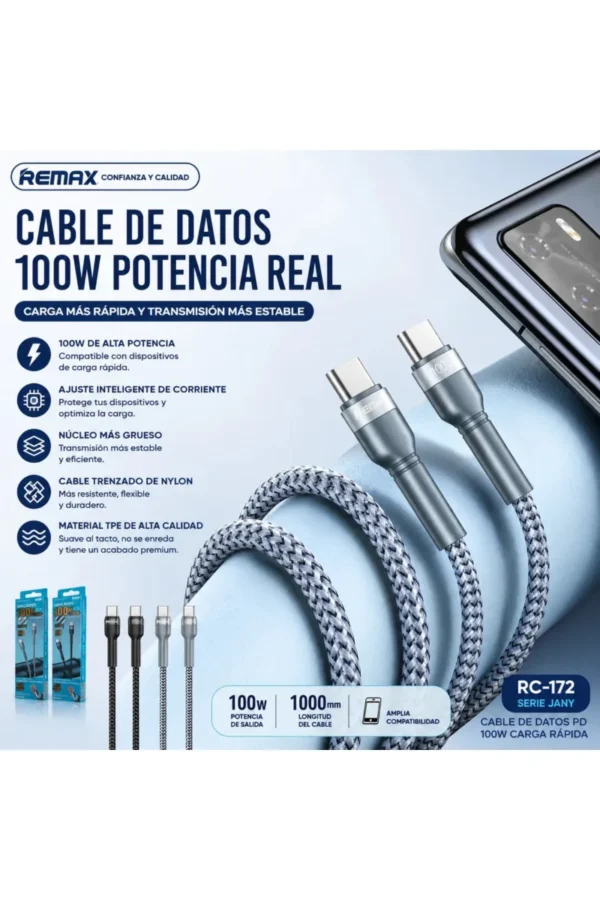 Cable de Datos Remax RC-172 - Negro