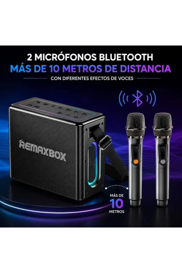 D_NQ_NP_2X_799109-MLA111602051361_052026-F.jpg Parlante Karaoke Remax RM-M51 - Gris oscuro