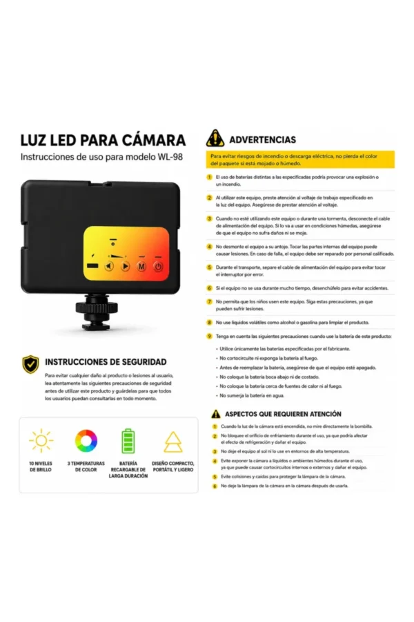 Luz LED WL-98 - Blanco
