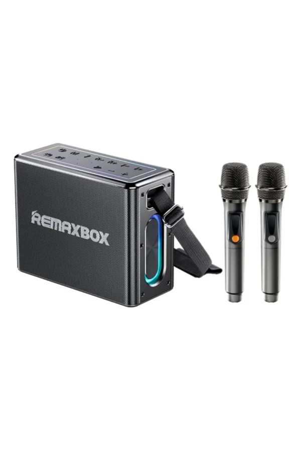 D_NQ_NP_2X_804375-MLA110651188246_052026-F.jpg Parlante Karaoke Remax RM-M51 - Gris oscuro