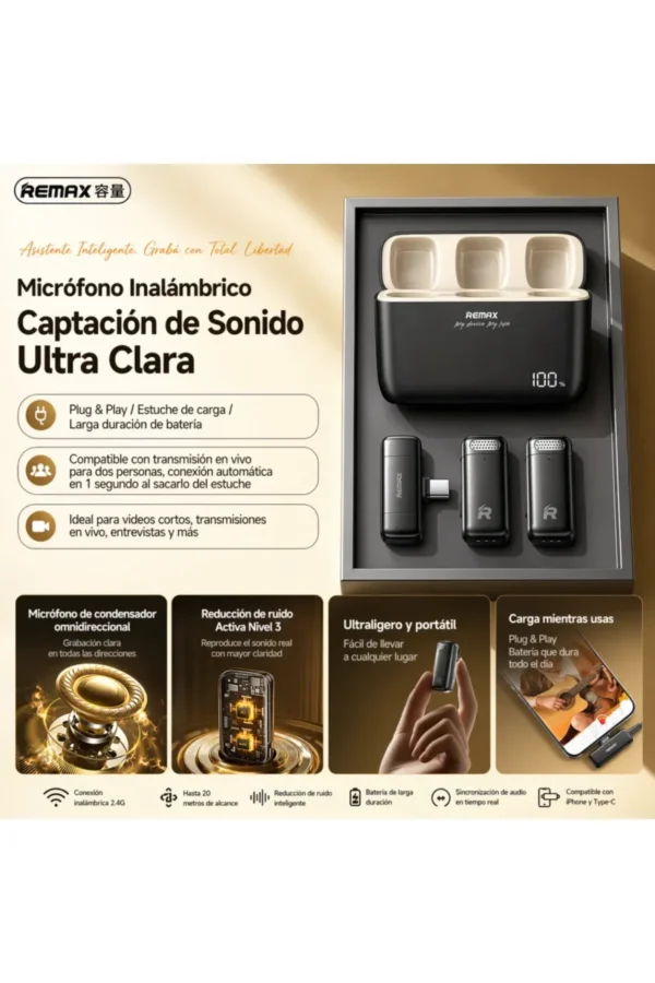 Micrófono Corbatero Remax K15-IPHONE