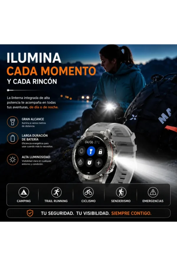 Smartwatch O'clock Military Y101 - Negro