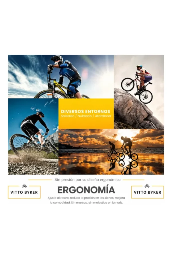 D_NQ_NP_2X_813415-MLA110163466638_042026-F.jpg Anteojos de Ciclismo Vitto Byker Deportivo - Negro