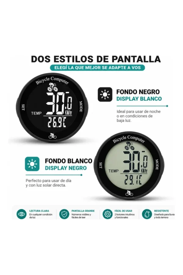 Ciclocomputadora O'clock OX198 - Negro
