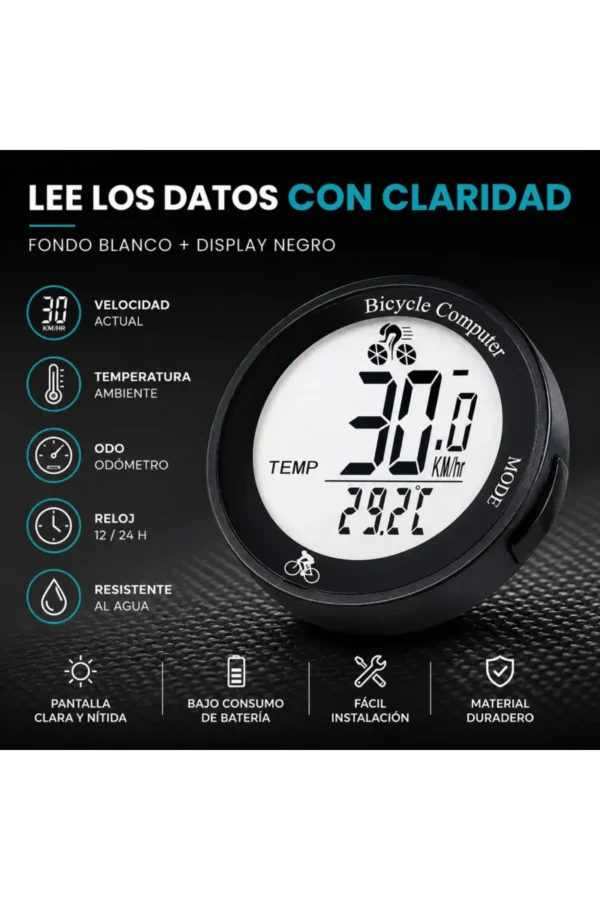 Ciclocomputadora O'clock OX198 - Negro
