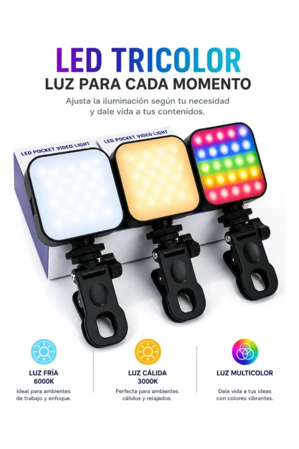 Luz LED AY-83 - Negro
