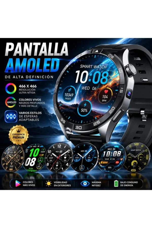 Smartwatch O'clock Watch-83 Q83 - Negro