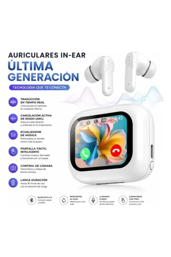 D_NQ_NP_2X_899630-MLA112634305295_062026-F.jpg Auriculares In-Ear O'clock KH10 - Blanco