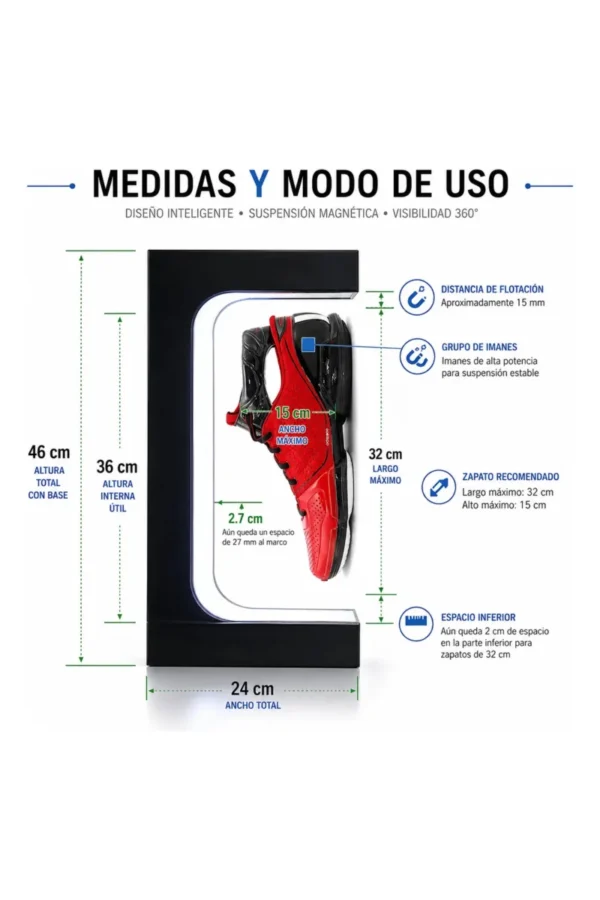 Exhibidor Flotante Magnético