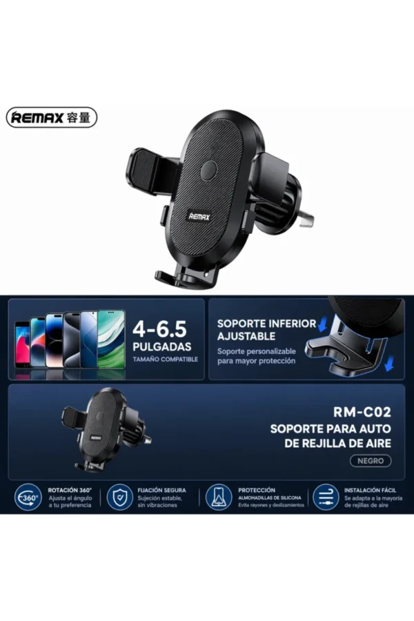 D_NQ_NP_2X_912515-MLA111538719521_052026-F.jpg Soporte para Celular Remax RM-C02 - Negro