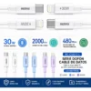 Cable de Datos Remax RC-183I - Blanco