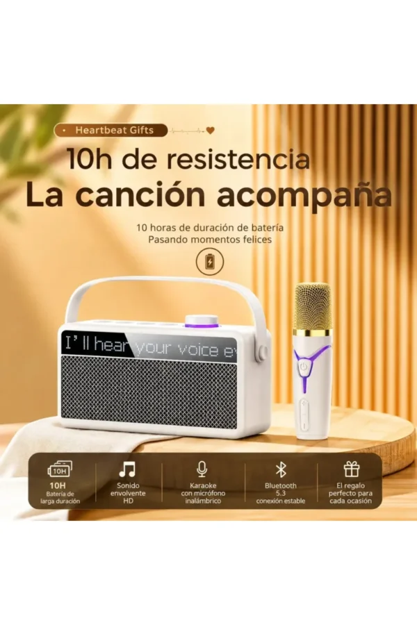 Parlante Karaoke O'clock ST-169 - Beige