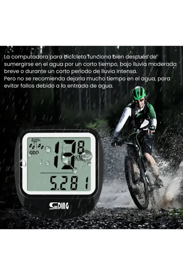 Ciclocomputadora Sunding SD-546E - Negro