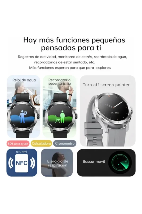 D_NQ_NP_2X_939248-MLA109460275325_032026-F.jpg Smartwatch O'clock Z4 Ultra - Gris