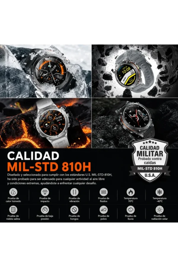Smartwatch O'clock Military Y101 - Negro