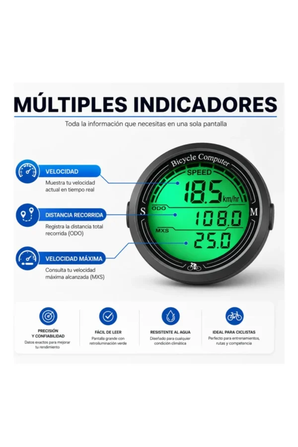 D_NQ_NP_2X_950906-MLA110591782202_052026-F.jpg Ciclocomputadora O'clock 168 - Negro