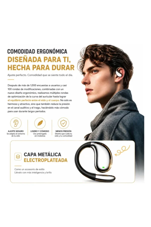 D_NQ_NP_2X_956324-MLA111991118143_052026-F.jpg Auriculares Clip Ear O'clock QH011 - Beige