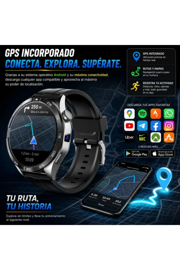 Smartwatch O'clock Watch-83 Q83 - Negro