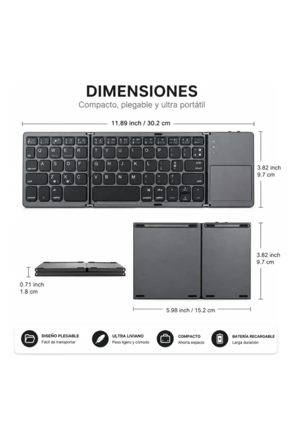 Teclado Bluetooth B033
